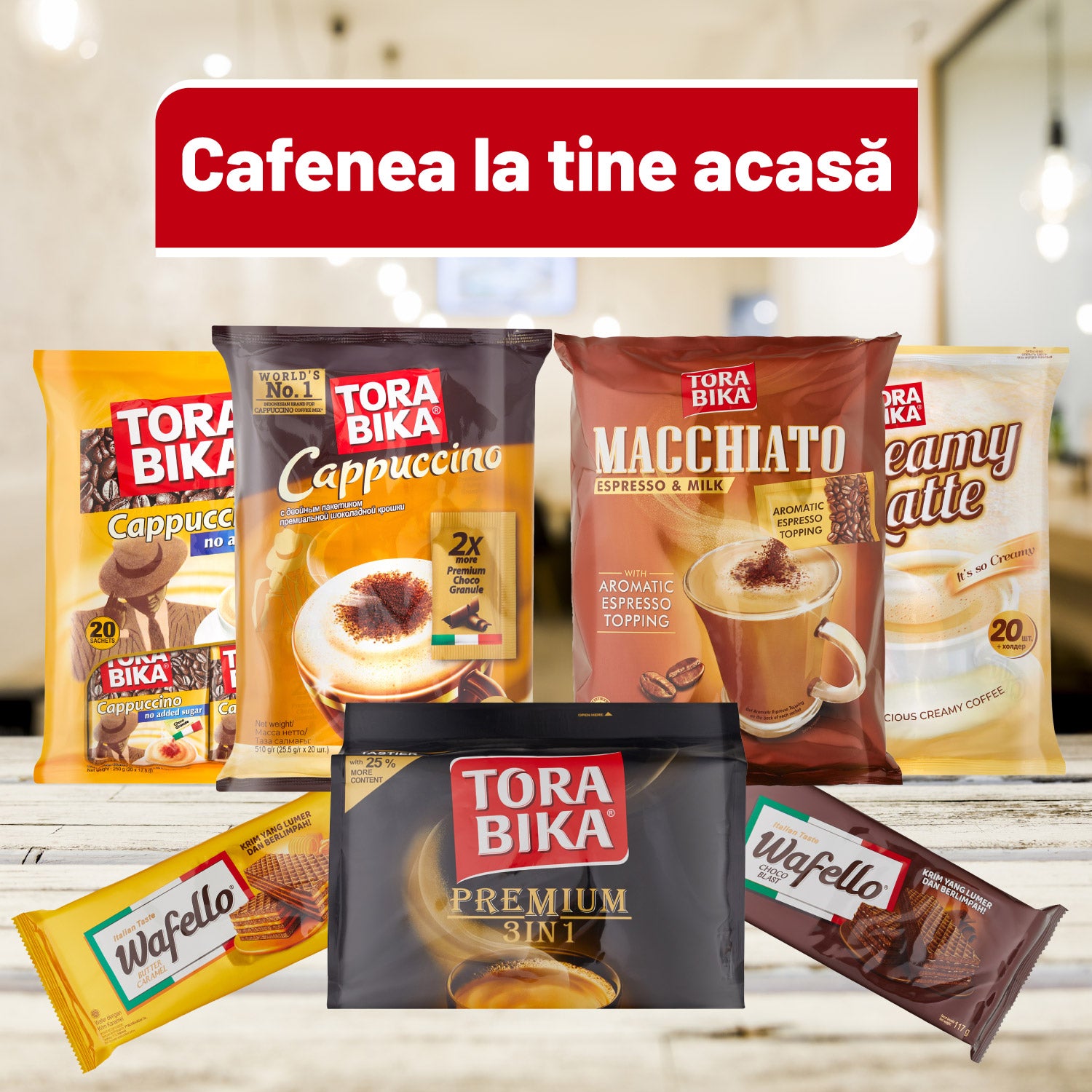 5 pungi de cafea + 2 napolitane gratis